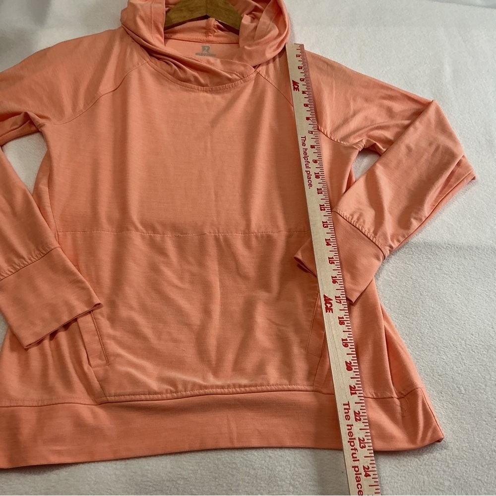 Runway Peach Hoodie pocket thumb holes size large - Picture 4 of 14